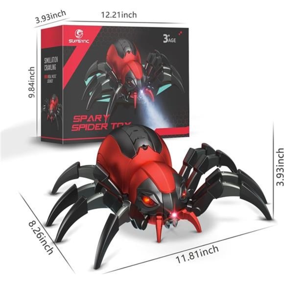 Remote Control Spider Kids Toys - RC Spider, Music Effect, LED Light, Toys - Picture 6 of 6